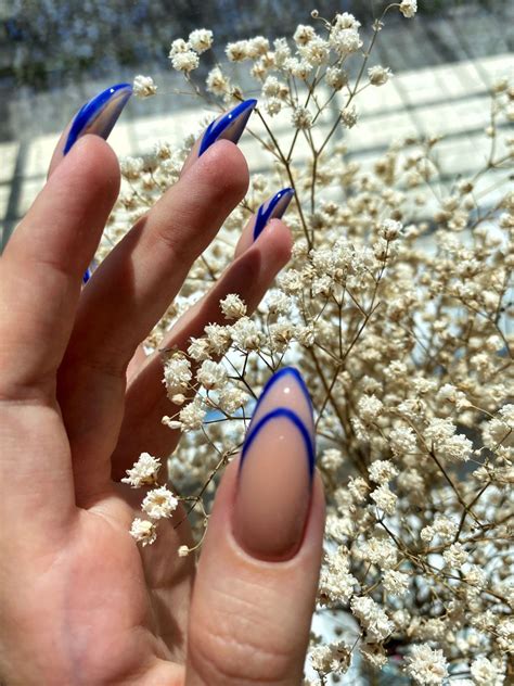 яркий френч | Gel nails, Almond nails, Cute acrylic nails