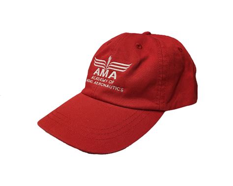 8514 Cap Red With White Logo | Academy of Model Aeronautics