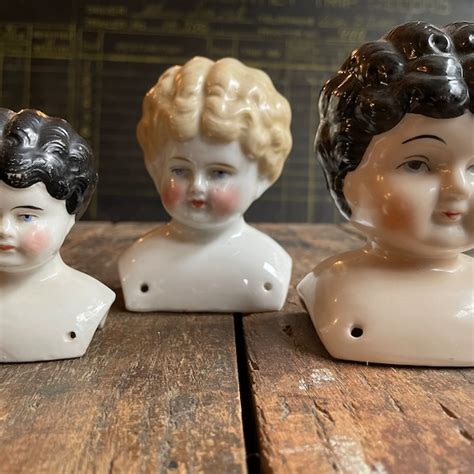 Porcelain Doll Head - Etsy