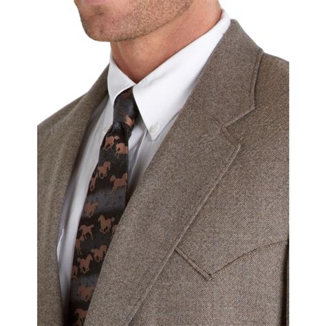 circle  western sport coat mens plano button lambs wool cc