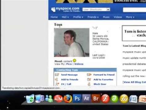 custom myspace layout  photoshop part  youtube