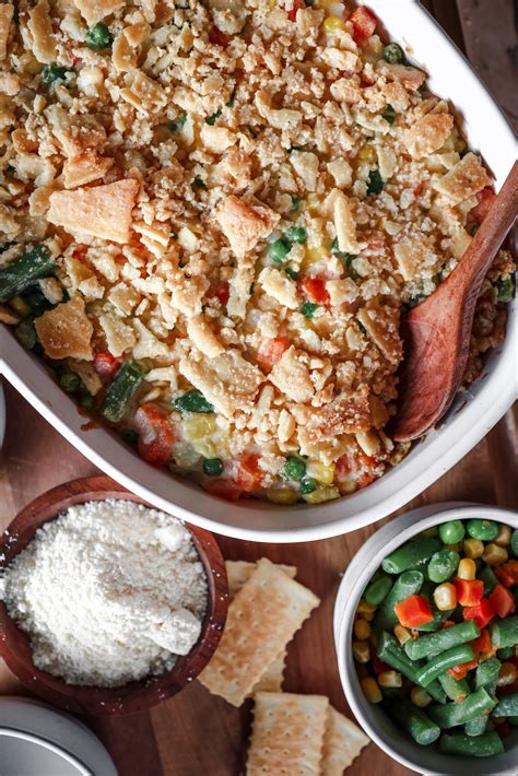 Mixed Vegetable Casserole Recipe Cheesy Mixed Vegetable Casserole