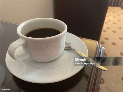 coffee  hotel room stock photo  image  black color