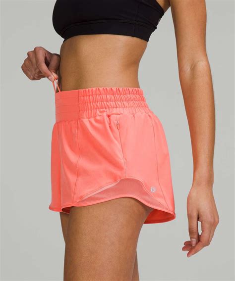 Lululemon Hotty Hot High-Rise Lined Short 2.5" - Raspberry Cream - lulu