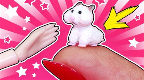 🌟 МИНИ ХОМЯК НА КОНЧИКЕ ПАЛЬЦА! 😍 ПИТОМЦЫ для КУКОЛ СВОИМИ РУКАМИ DIY ...