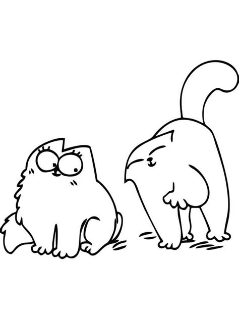 Simon's Cat coloring pages