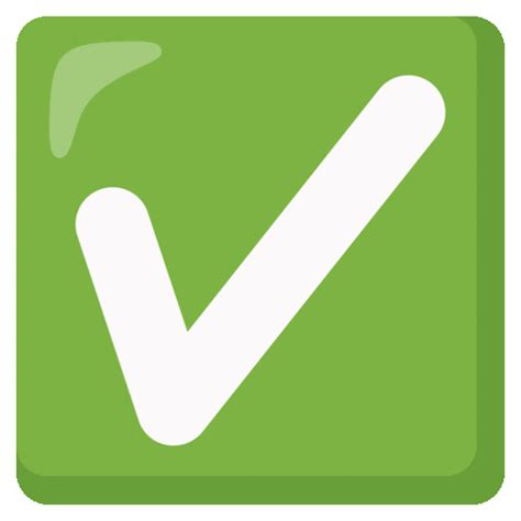 check mark button  noto color emoji animated