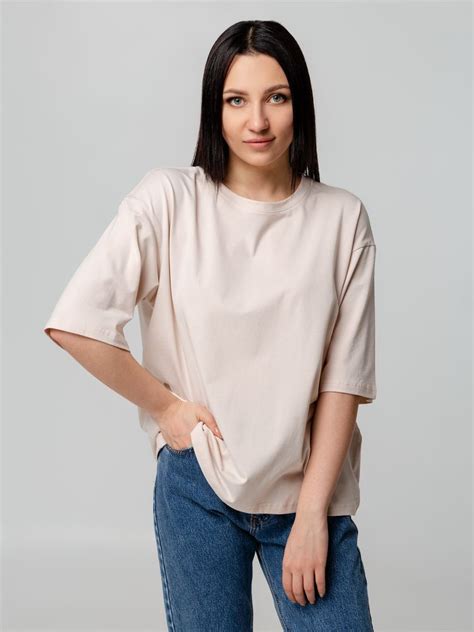 Футболка унисекс оверсайз Street Vibes, бежевая 1115р. купить в Краснодаре