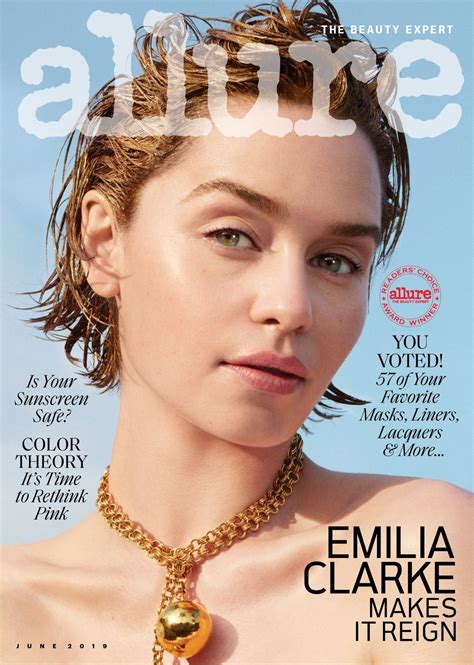 EMILIA CLARKE in Allure Magazine, June 2019 – HawtCelebs
