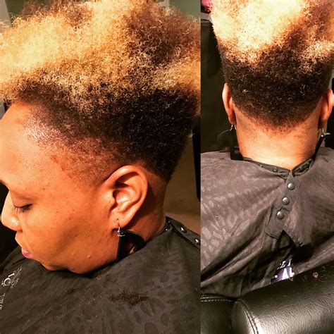 Tapered cut and color | Black women hairstyles, Cut and color, Natural