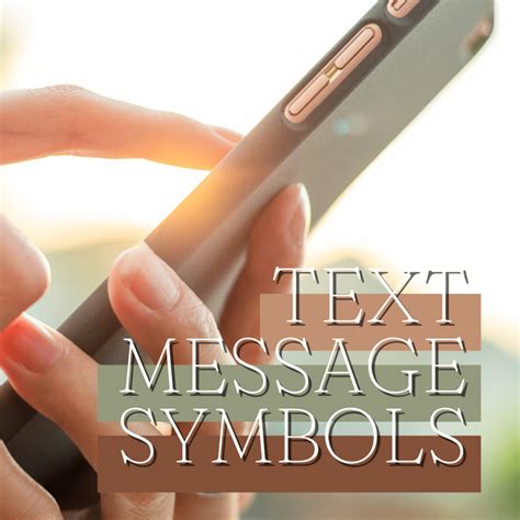 text message symbols