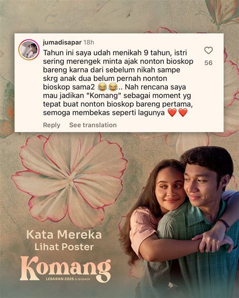 Komang Film 2025 | Swbab kau terlalu di bioskop leberan | Instagram