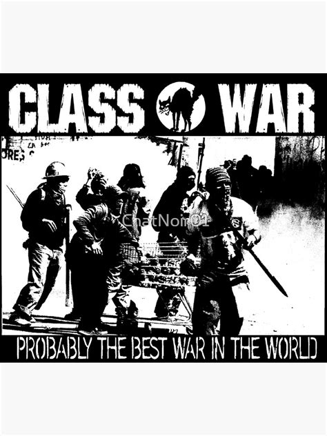 "Class War" Poster for Sale by ChatNoir01 | Redbubble