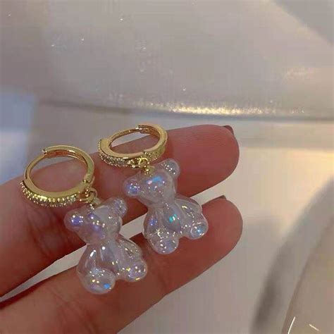 【HOT】 Anting-anting Beruang Kartun Manis Comel Baru ins Reka Bentuk ...
