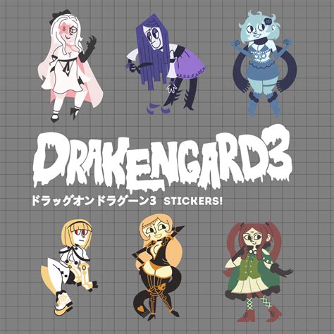 Drakengard 3 Intoner Stickers | Retro TV Art
