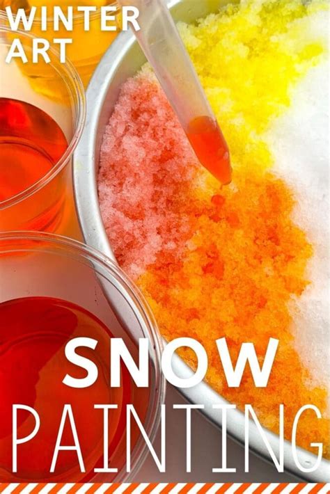 Easy, Fun Snow Painting Activity for Kids