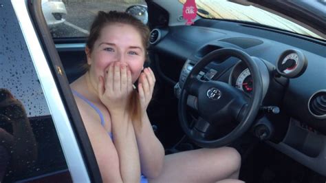 Daughter gets her first car Xmas day - YouTube