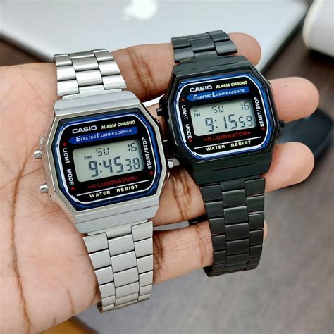 Casio A168WA-1 WDF Premium Unisex Collection With Original Box Packing