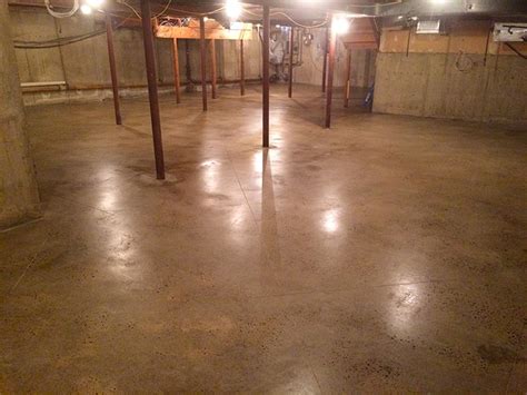 Polished Concrete Basement Floor - Rye Brook - Elite Concrete Systems