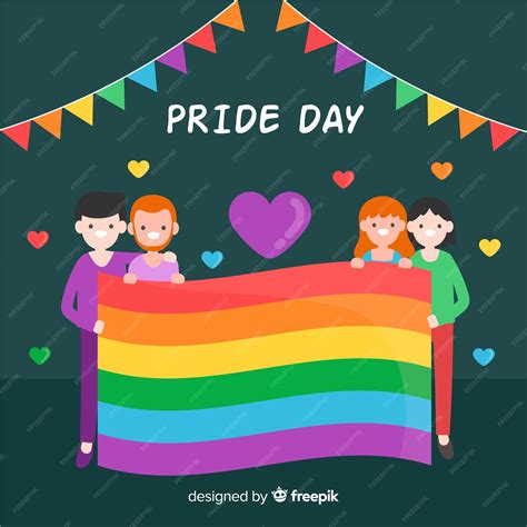 Free Vector | Pride day flag