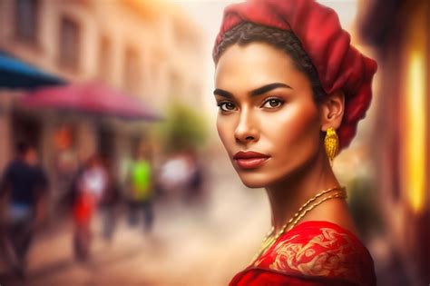 Premium AI Image | Portrait of a beautiful asian thai woman Neural ...
