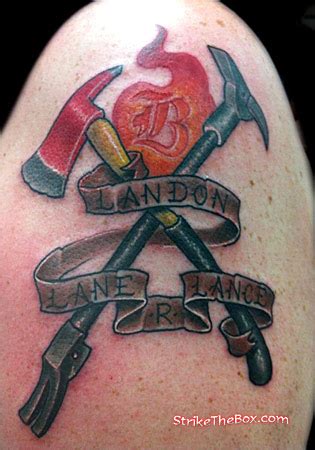 firefighter axe tattoo drawing premium vector skull head fire axe