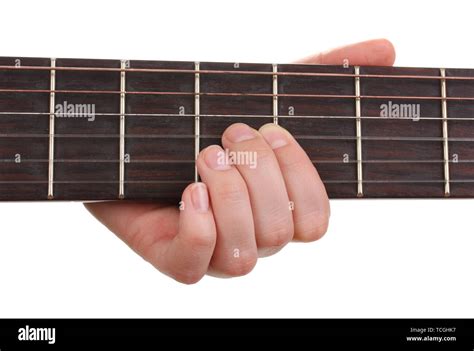 guitar fretboard isolated  white stock photo alamy