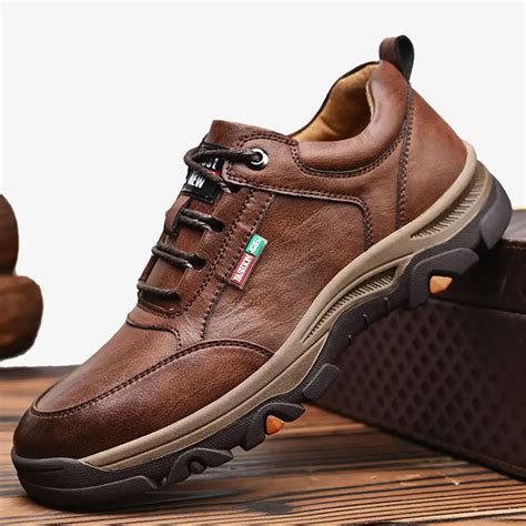 Туфли мужские кожаные Hikking | AliExpress