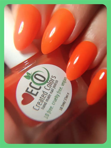 Tangerine Dream : Orange Neon Nail Polish, Nail Lacquer, Spring Nails