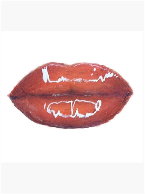 "Big Lips Highlights Shiny Lip Gloss Lipgloss Lips" Sticker for Sale by ...