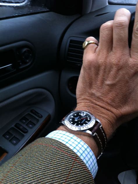 Rolex Explorer II, double thickness leather strap | Rolex explorer ii ...