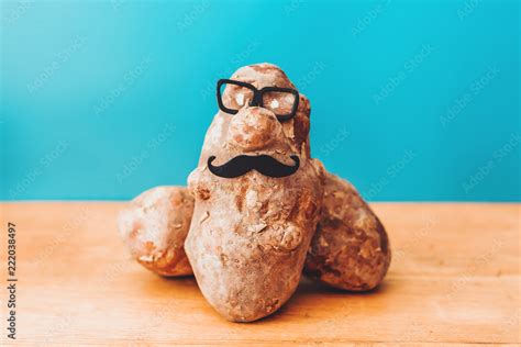 funny potato portrait Stock Photo | Adobe Stock