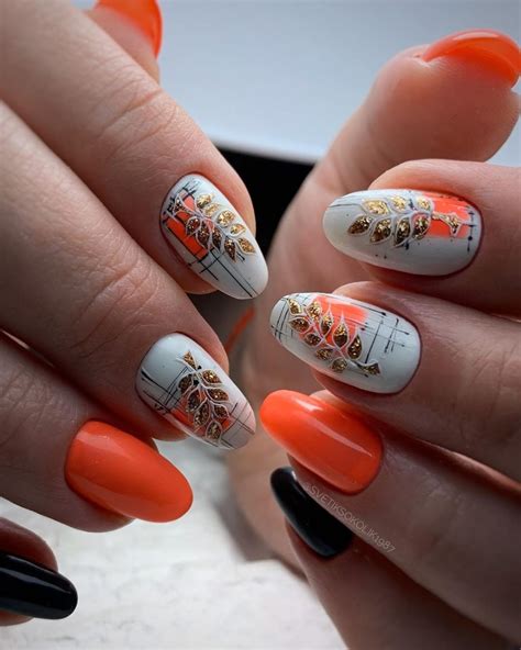 Шикарные ноготочки 😜. | Holiday nails, Pretty nail art designs, Orange ...