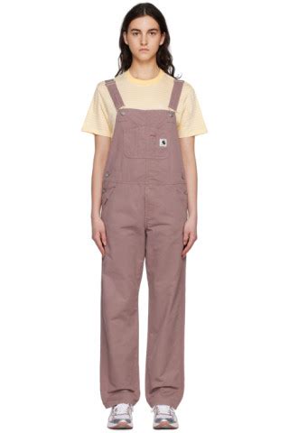 Brown Bib Overalls by Carhartt Work In Progress on Sale