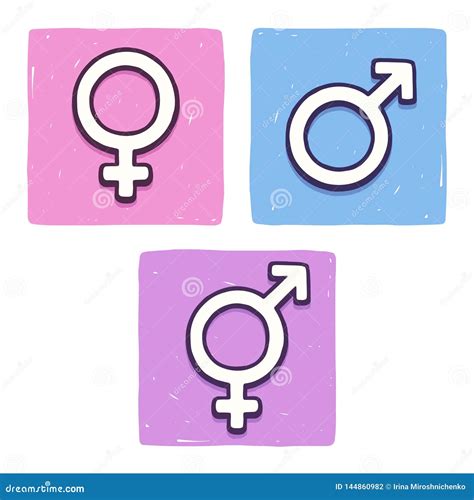 Drawn Intersex And Transgender Symbol. Text: What`s Your Gender