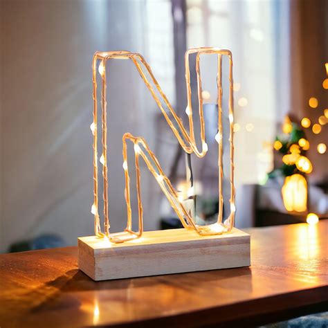 N | Illuminated Alphabet Letter | Gift Discoveries