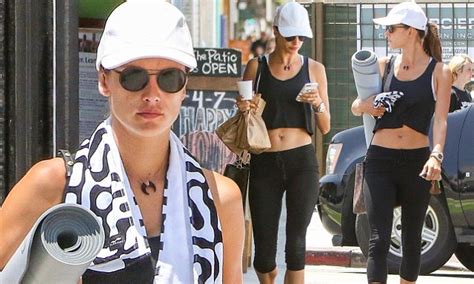Alessandra Ambrosio steps out of yoga class in Los Angeles | Daily Mail ...