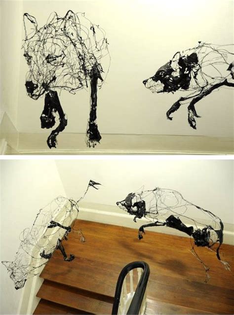 david oliveira skulpturen malerei drahtkunst