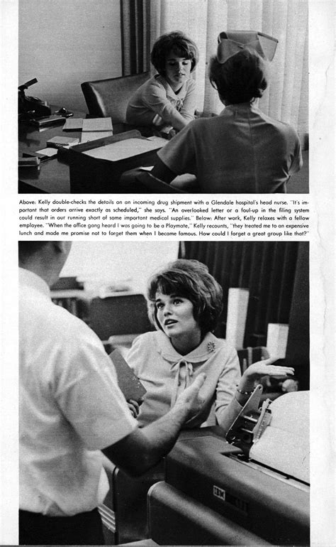 Kelly in Playmate of the Month pictorial – Pipe and PJs: The Sixties