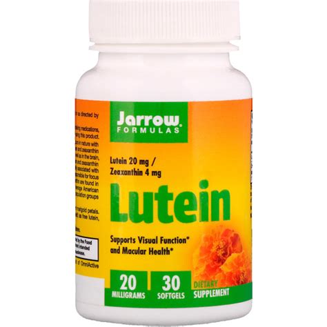 Jarrow Formulas, Lutein, 20 mg, 30 Softgels - iHerb