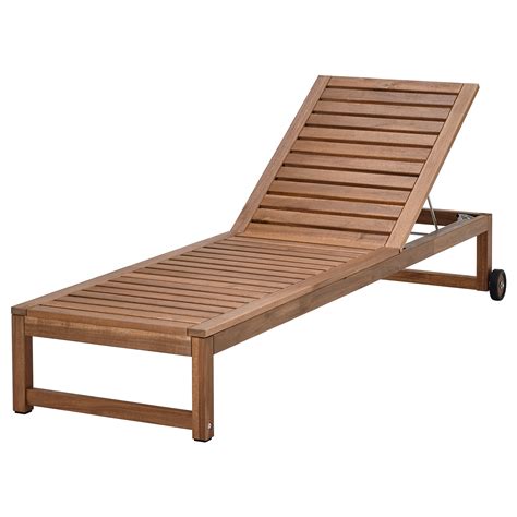 NÄMMARÖ sun lounger outdoor light brown stained | IKEA Lietuva