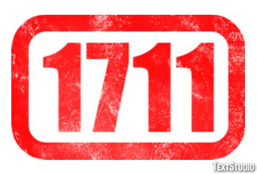1711 Text Effect and Logo Design Number