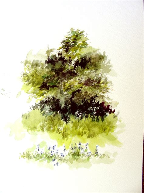 Watercolor Bushes at PaintingValley.com | Explore collection of ...