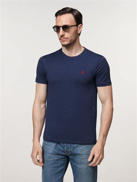 Футболка Polo Ralph Lauren, размер 48, цвет синий, 100% хлопок - купить ...