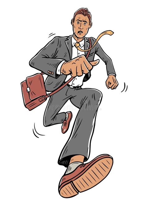 Businessman Cartoon Hurry Stock Illustrations – 4,161 Businessman ...