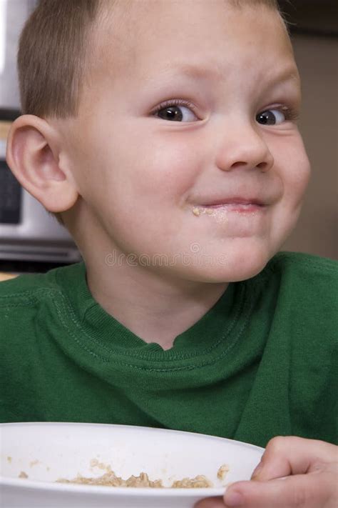 boy eating stock photo image  happy shirt youth