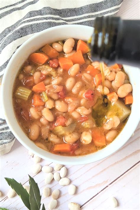 Fasolatha White Bean Soup Recipe (Vegan, Gluten Free, High Fiber)
