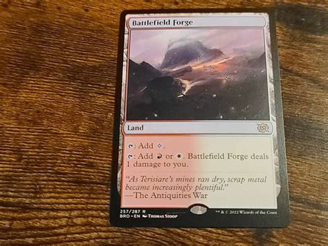 Free: Magic the gathering mtg Battlefield Forge rare card Brothers War ...