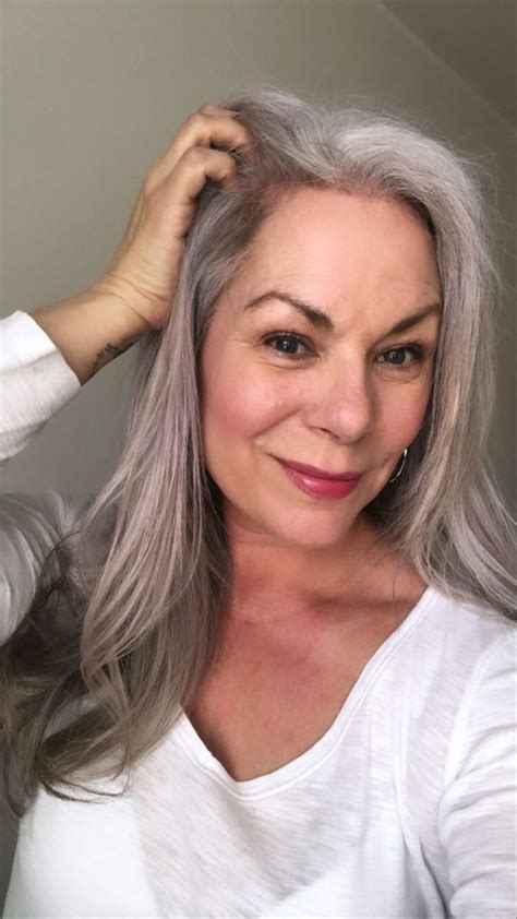 loving  long grey hair