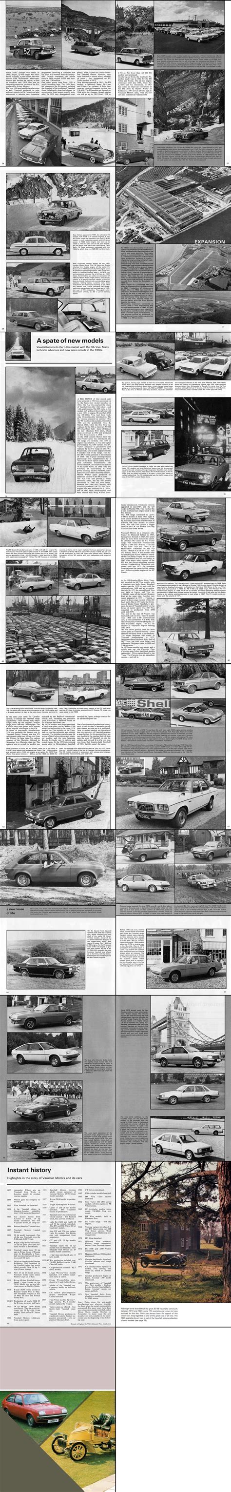 Vauxhall - Historical publications
